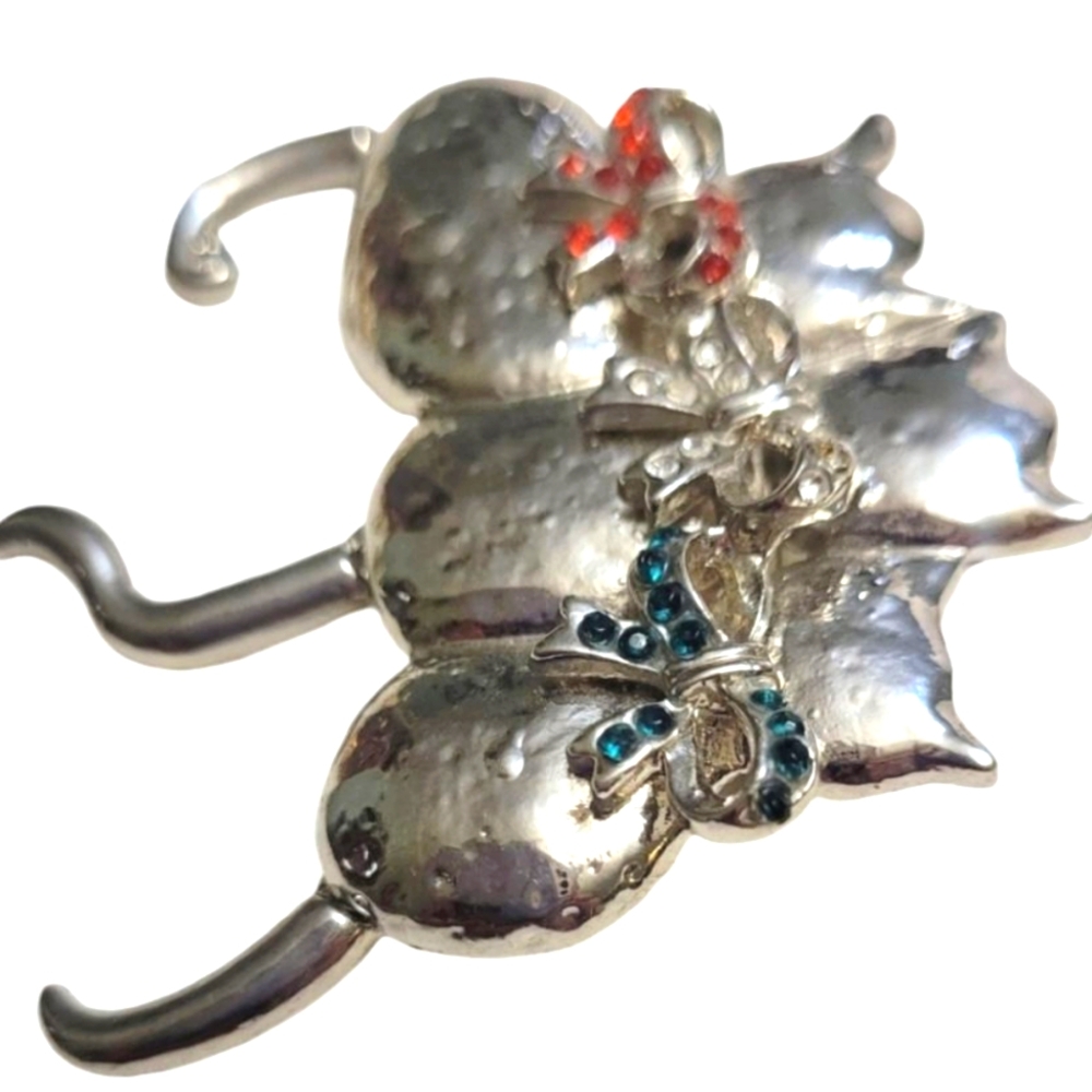 Vintage TC Trio of Cats Brooch - Picture 6 of 7